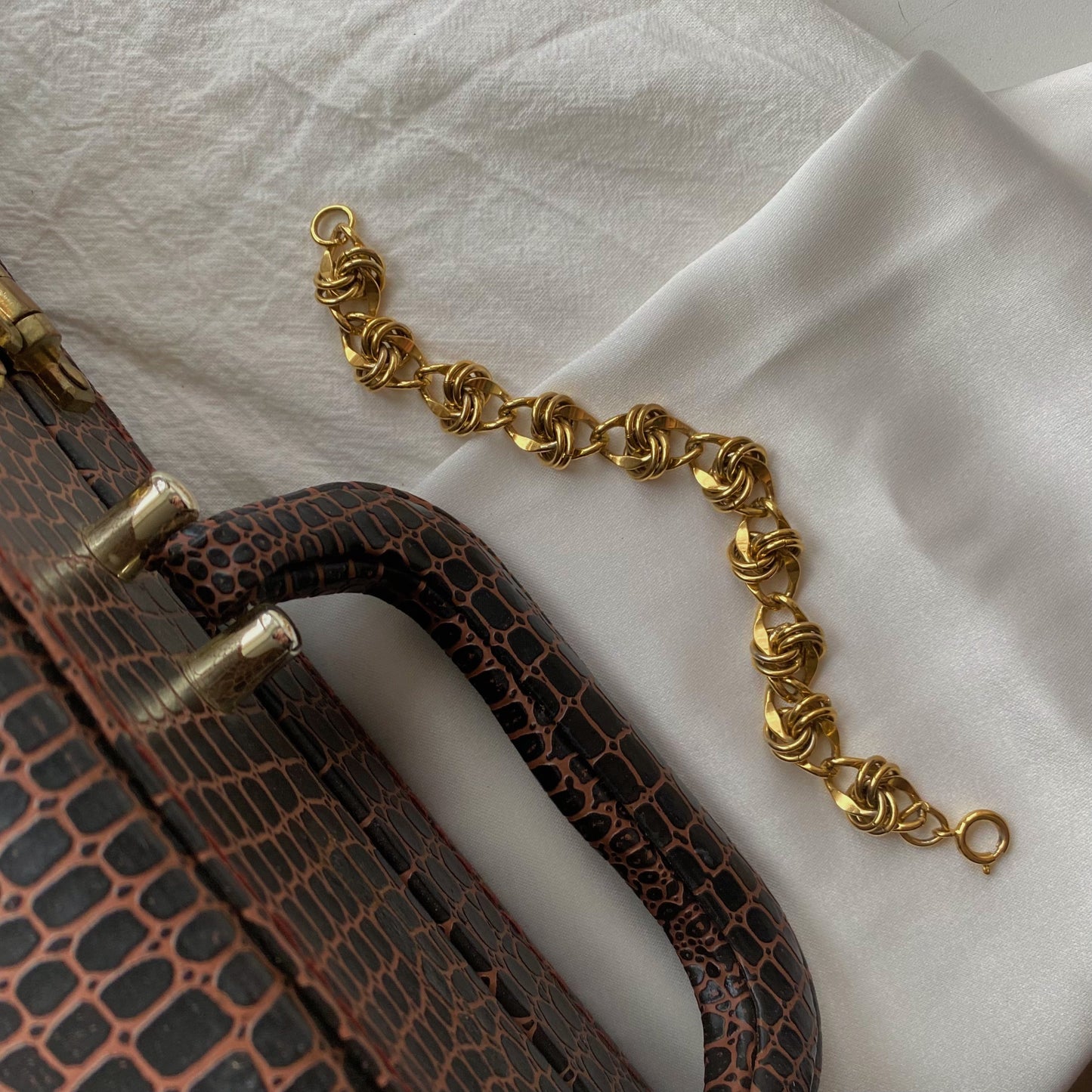 Vintage gold tone bracelet