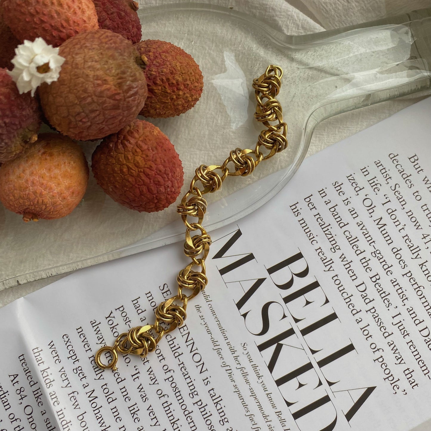 Vintage gold tone bracelet