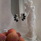 Vintage clips with thermoplastic cabochons
