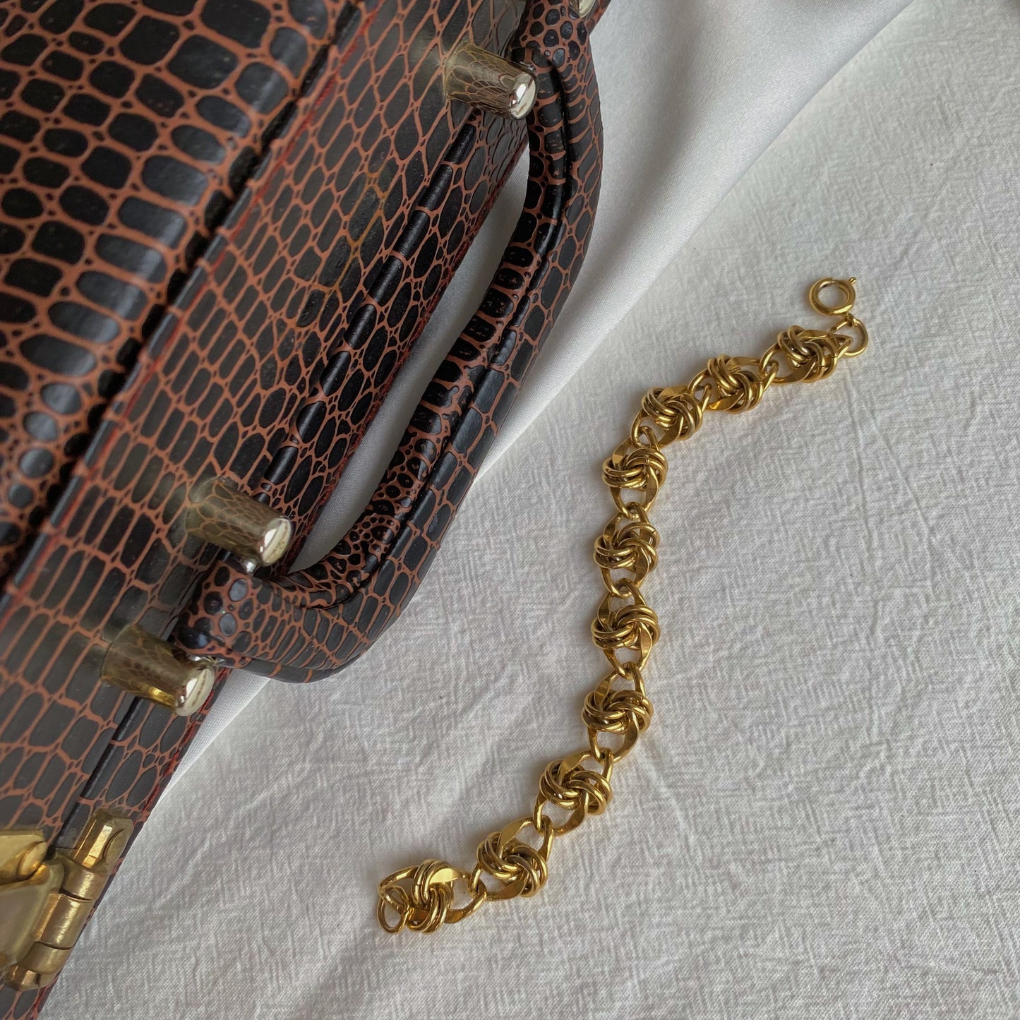 Vintage gold tone bracelet