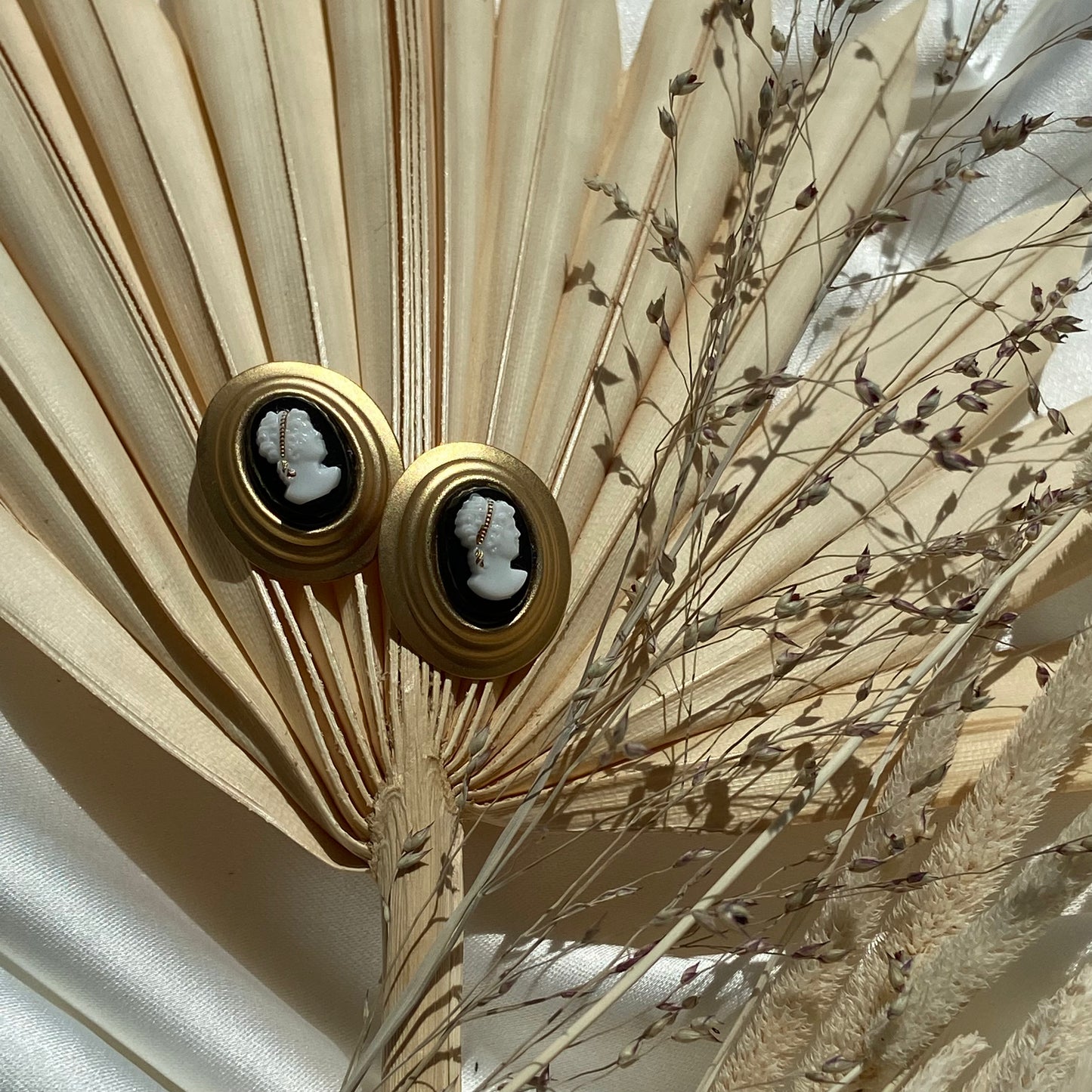 Vintage cameo earrings