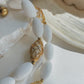 Vintage set in white and gold tones